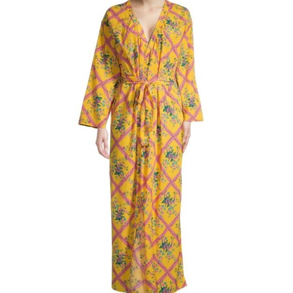 Free People Yellow Floral Robe - Picture 3 of 8